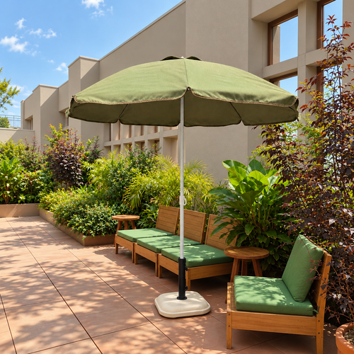 Terraço Moderno com Ombrelone Verde.png